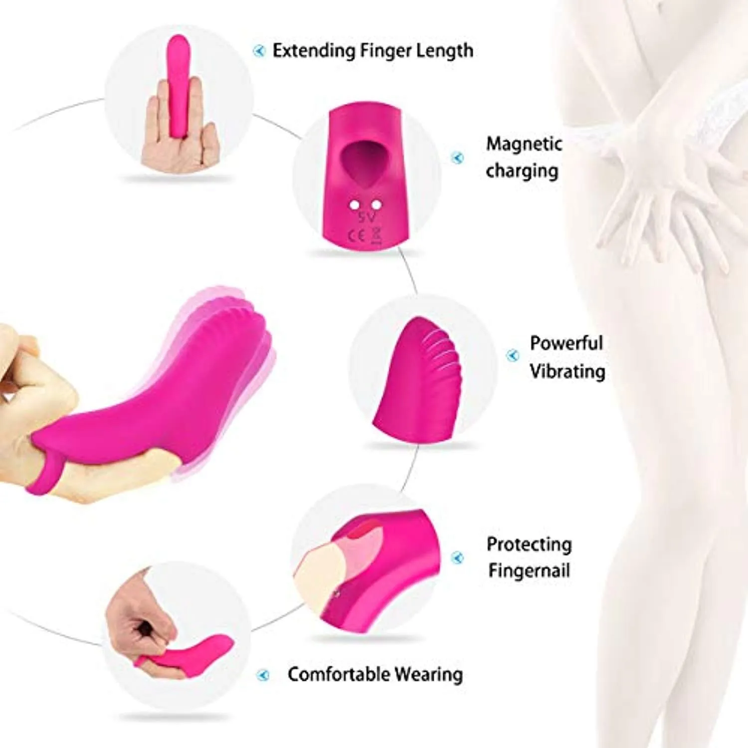 G Spot Finger Vibrator Clit Massager