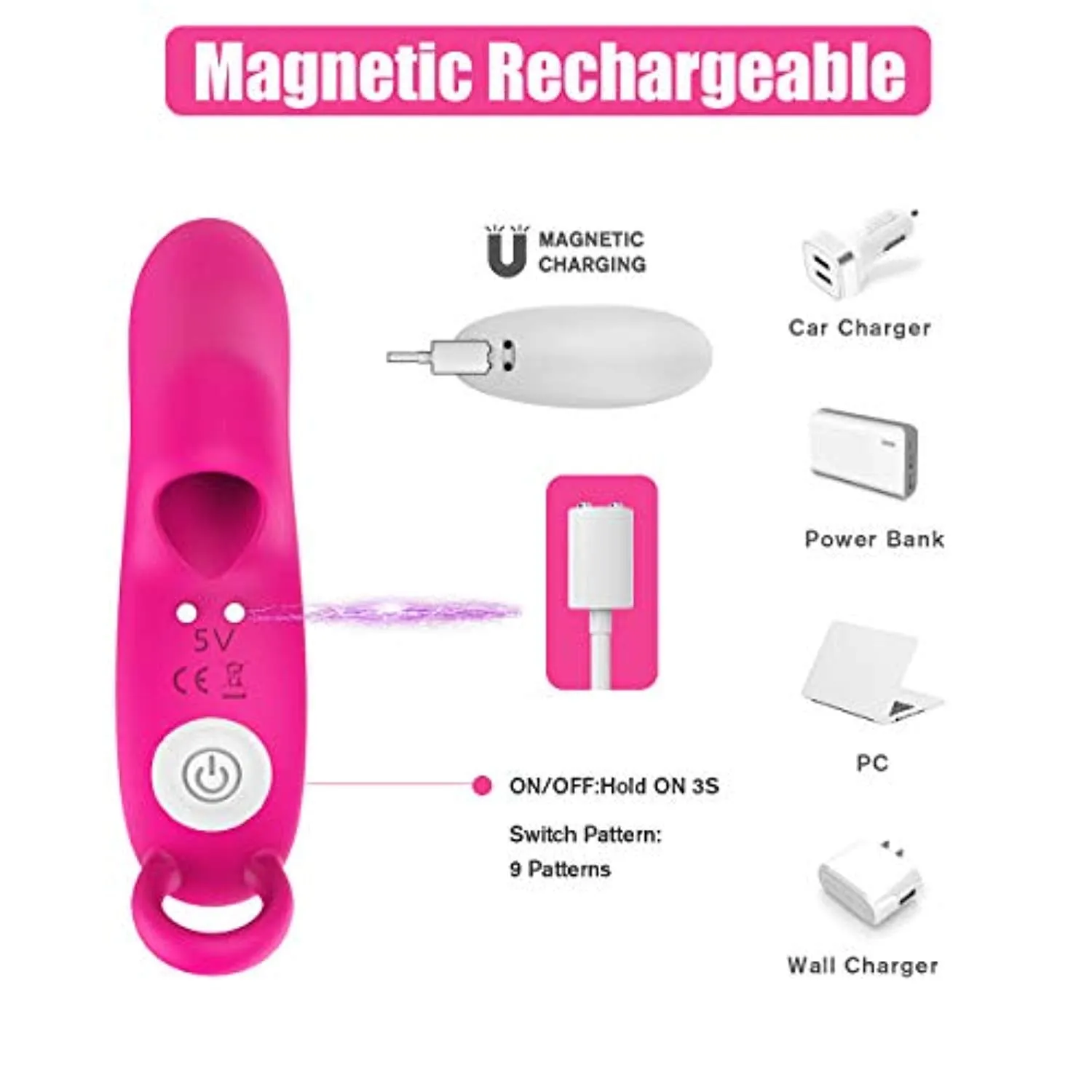 G Spot Finger Vibrator Clit Massager