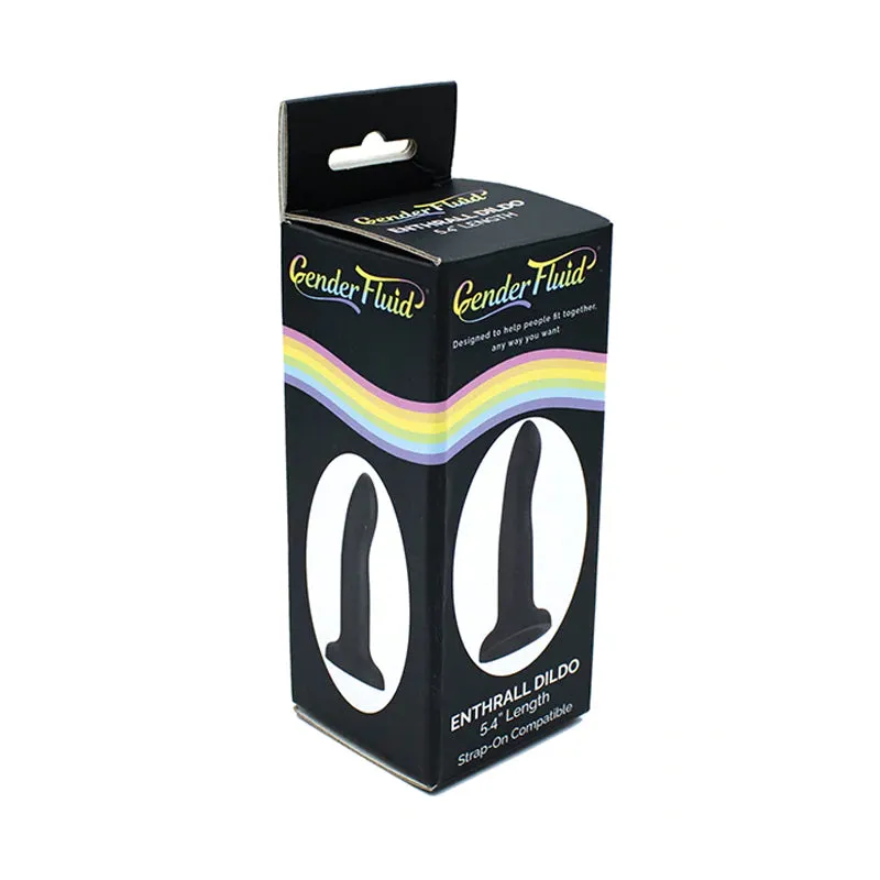 Gender Fluid Enthrall 5.4 in. Silicone Strap-On Dildo Black