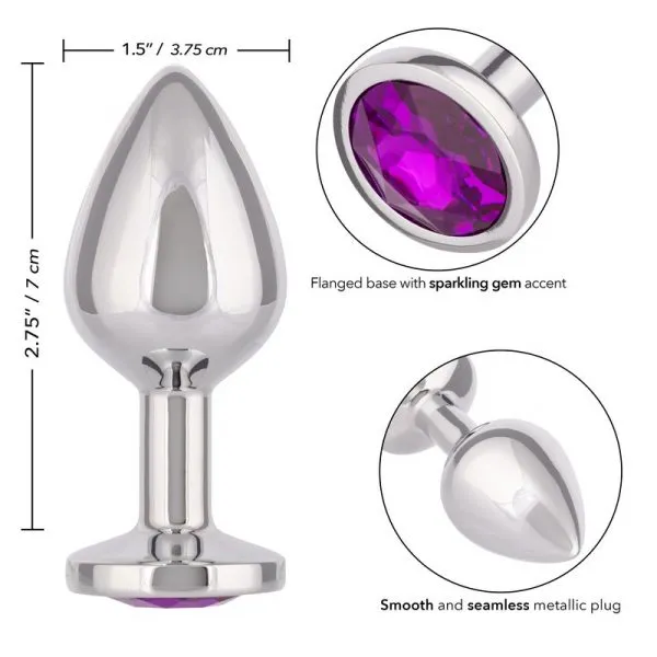 Jewel Amethyst Large Anal Plug by Cal Exotics