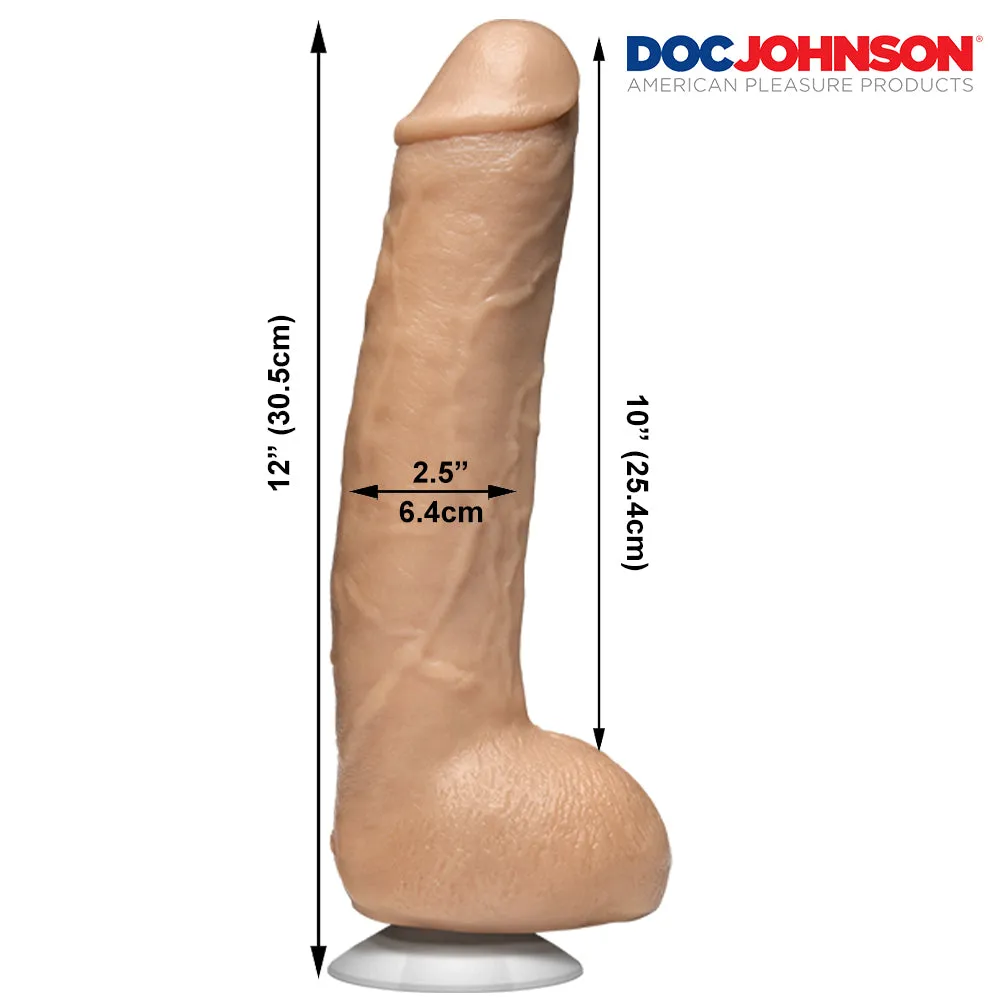 John Holmes Realistic Cock 12 Vac-U-Lock Suction Cup Large Dildo