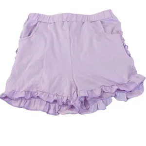 Light Purple Ruffle Shorts