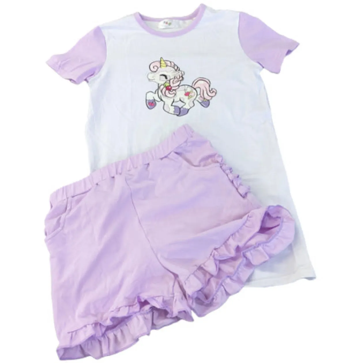 Light Purple Ruffle Shorts