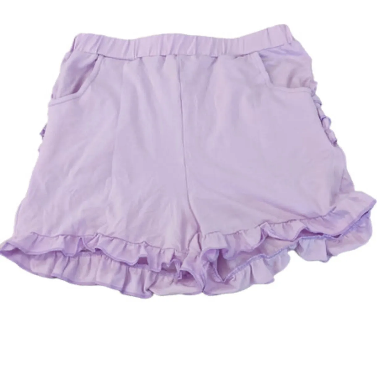 Light Purple Ruffle Shorts