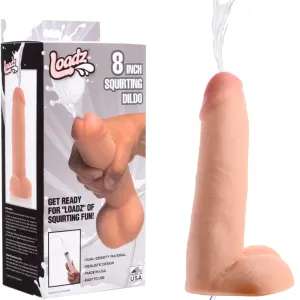Loadz 8 Dual Density Squirting Dildo Ejaculating Cock Syringe Dong Sex Toy