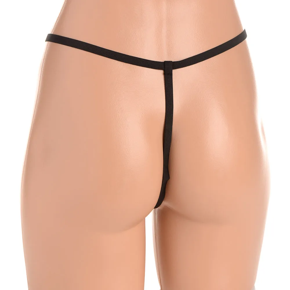 Master Series Scarlet Seduction Lace-up Corset & Thong M