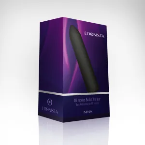Nina 16 Modes Bullet Vibrator Black