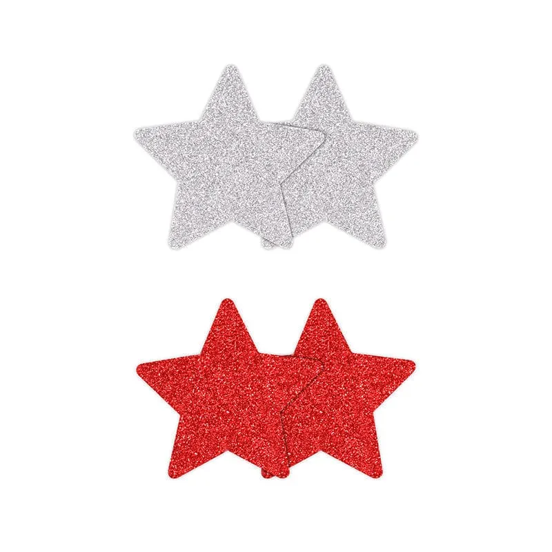NS Novelties Pretty Pasties Glitter Stars 2 Pairs