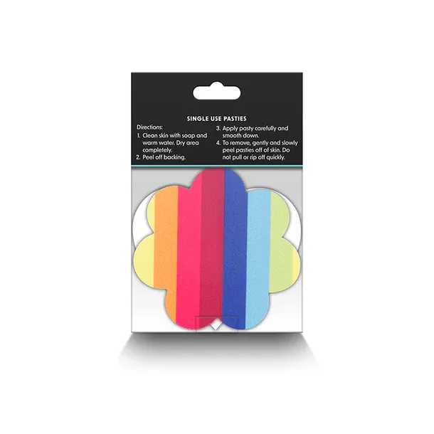 NS Novelties Pretty Pasties Pride Heart & Flower Set