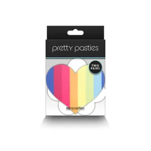 NS Novelties Pretty Pasties Pride Heart & Flower Set
