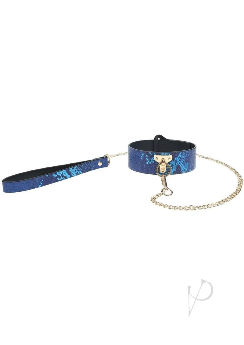 Ouch Florence Coll Collar Leash Blu