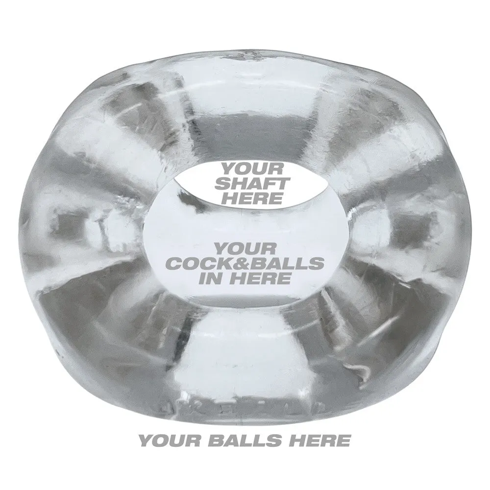 OXBALLS TRI-SPORT XL thicker 3-ring cocksling CLEAR