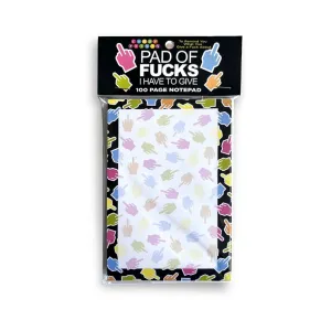 Pad of Fucks I Have to Give Notepad