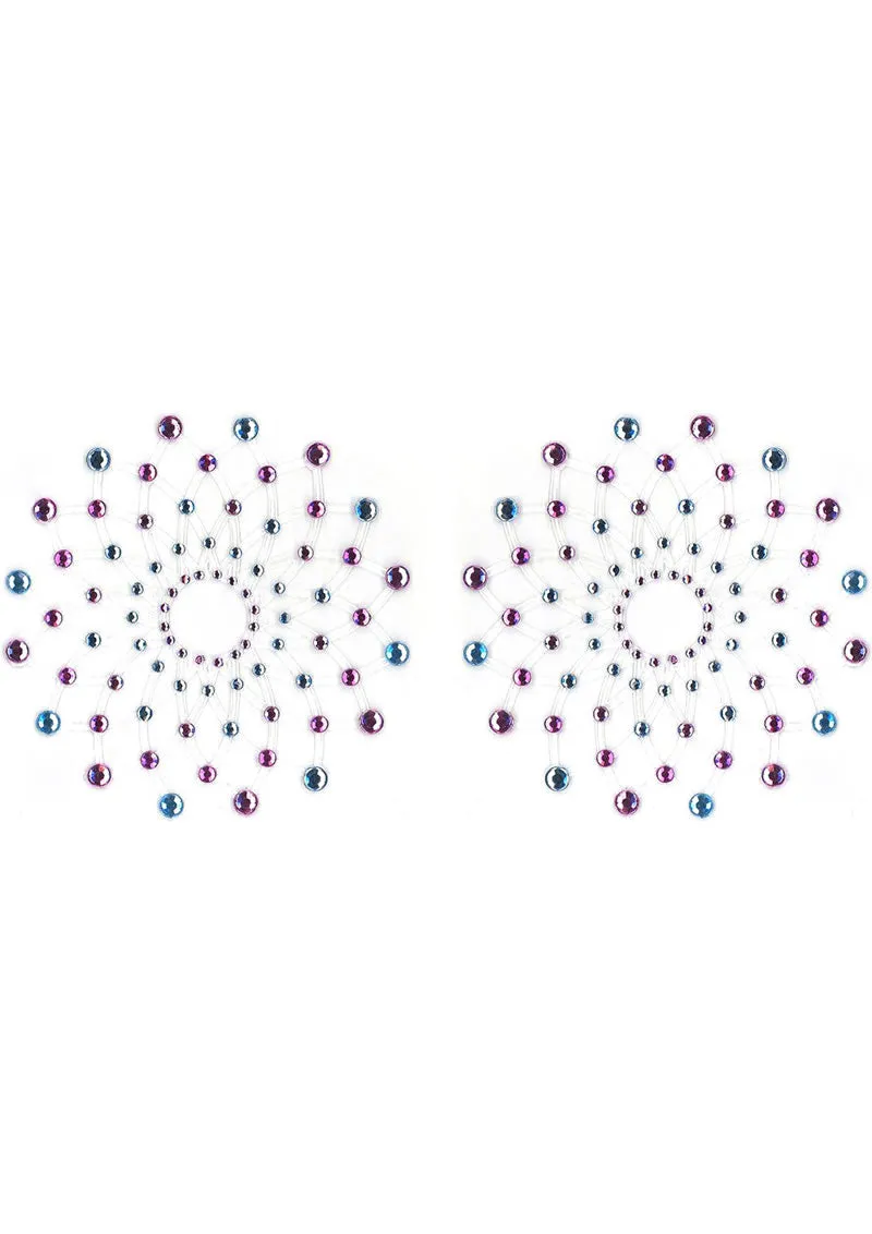 PASTIES CRYSTAL MOSAIC BLUE/PURPLE(PEEKABOO CRYSTALS)