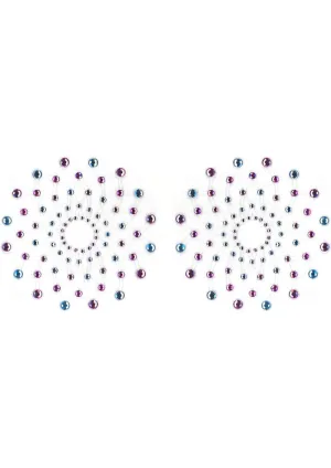 PASTIES CRYSTAL MOSAIC BLUE/PURPLE(PEEKABOO CRYSTALS)
