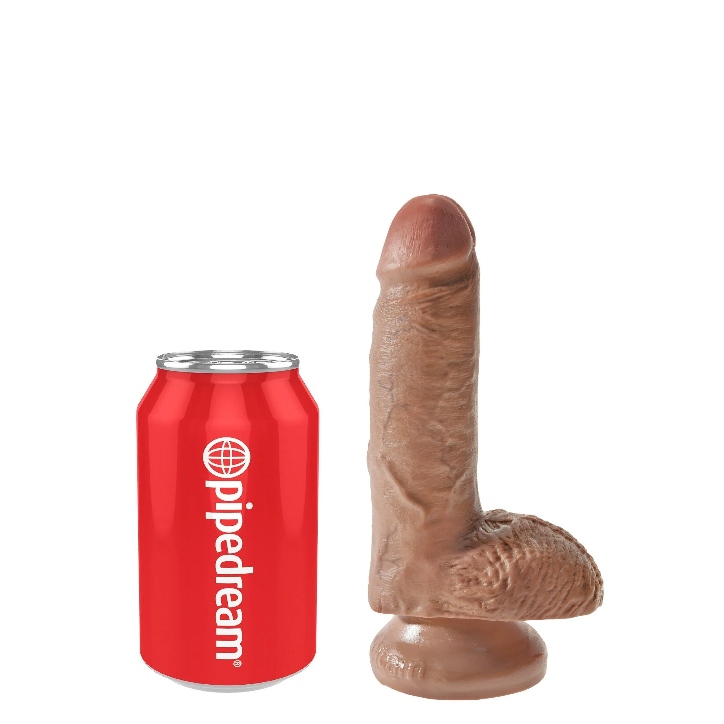 Pipedream - King Cock 7 Cock with Balls (Brown)