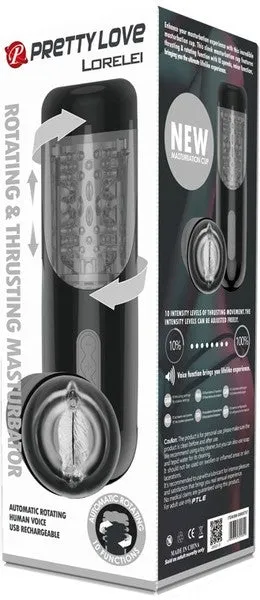 Pretty Love Lorelei AUTO Masturbator Thrusting Rotating Vibrating Talk Sex Toy
