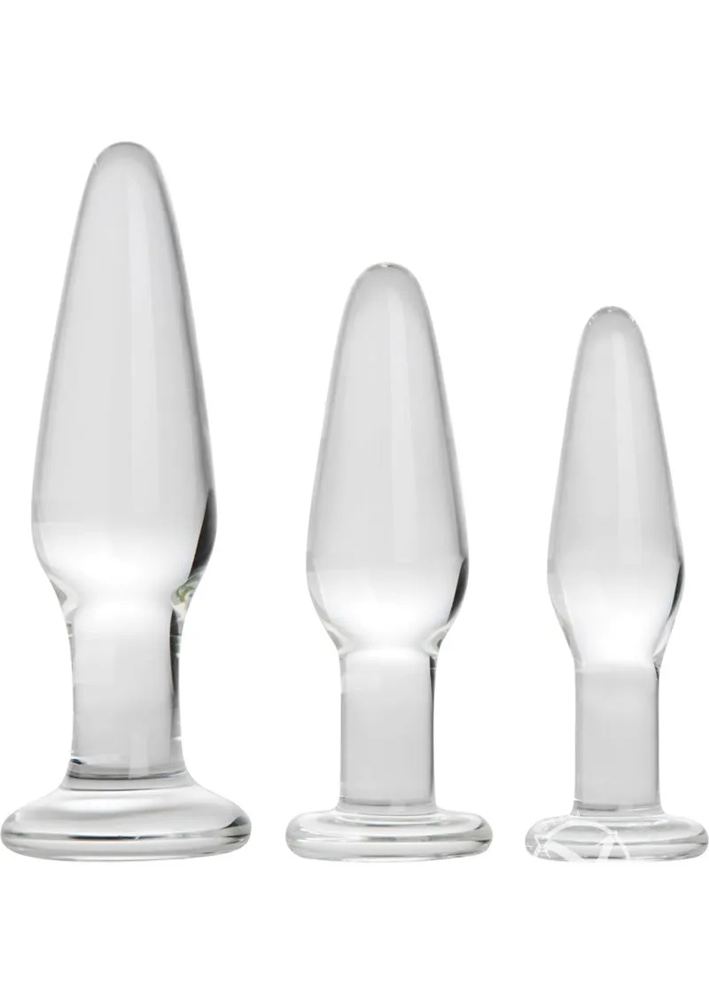 Prisms Dosha 3 Piece Glass Anal Plug Kit