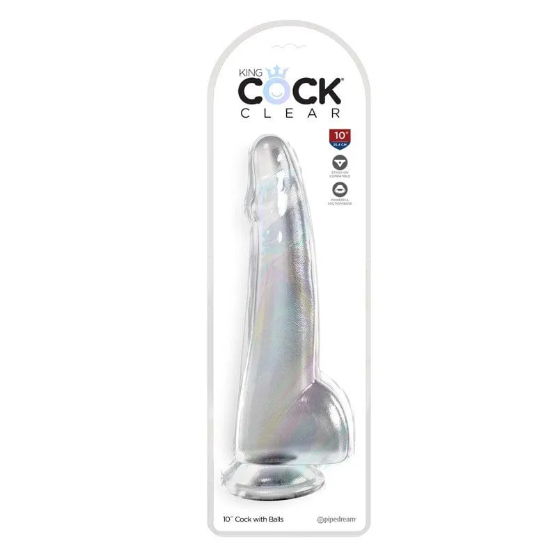 Products King Cock 10 With Balls Clear