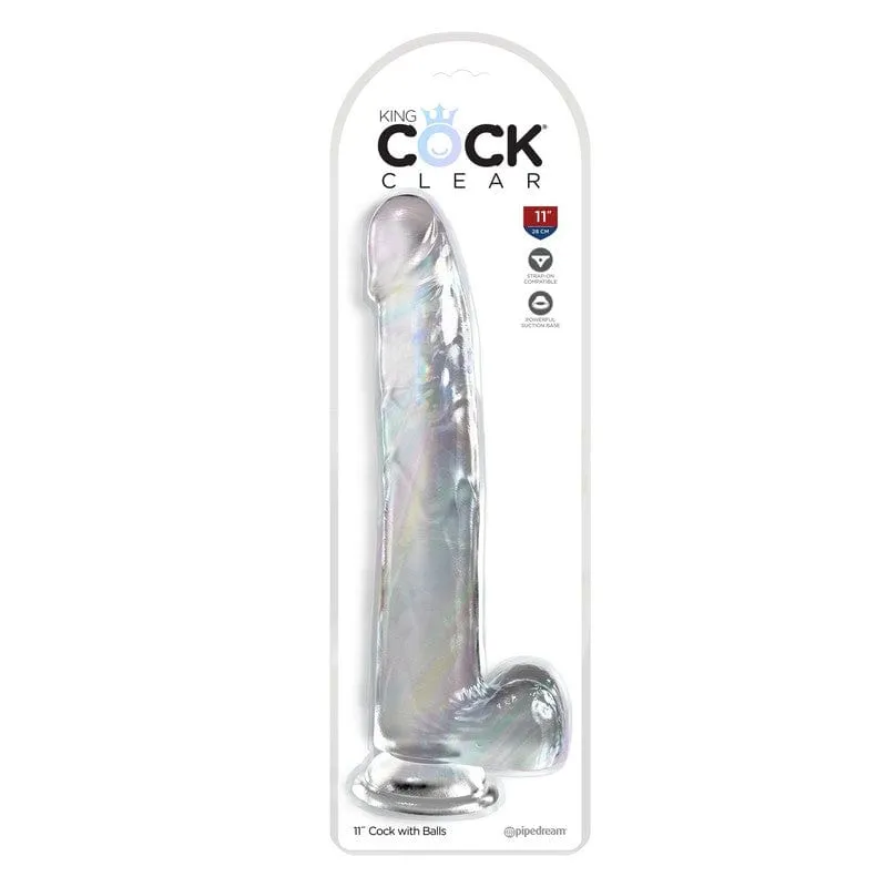 Products King Cock 11 With Balls Clear
