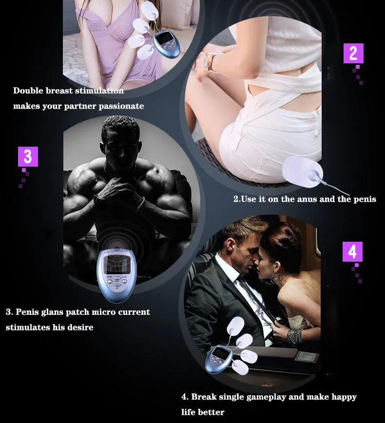 Pulse Electric Shock Patch Breast Clitoris Stimulation Massager