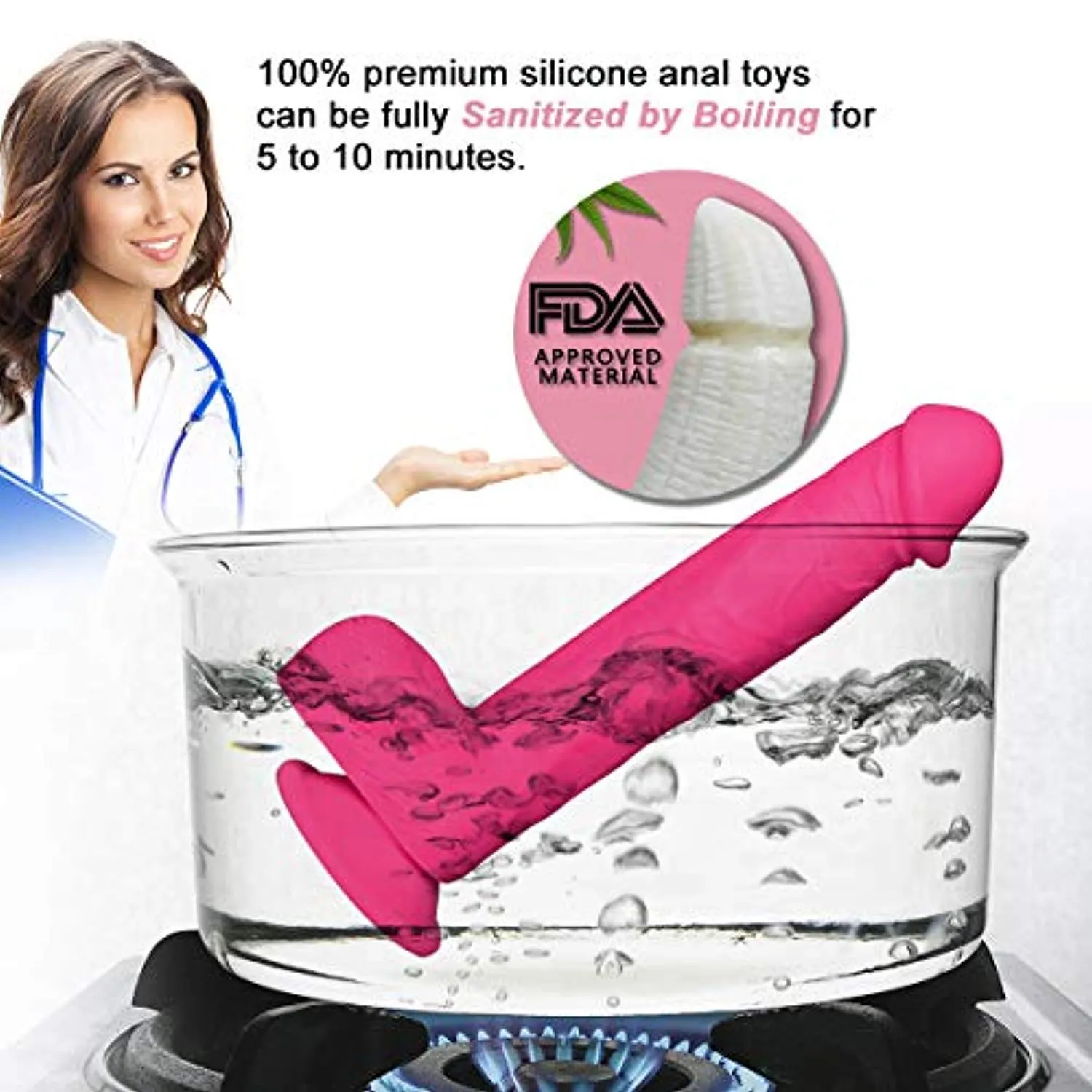 Realistic Dual Density Liquid Dildo