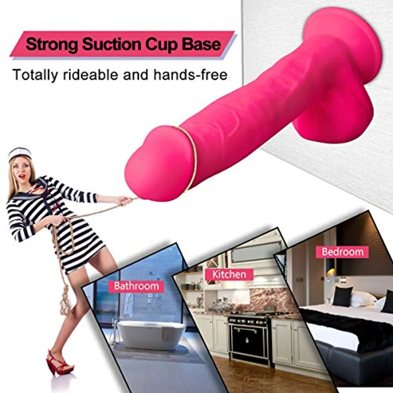 Realistic Dual Density Liquid Dildo