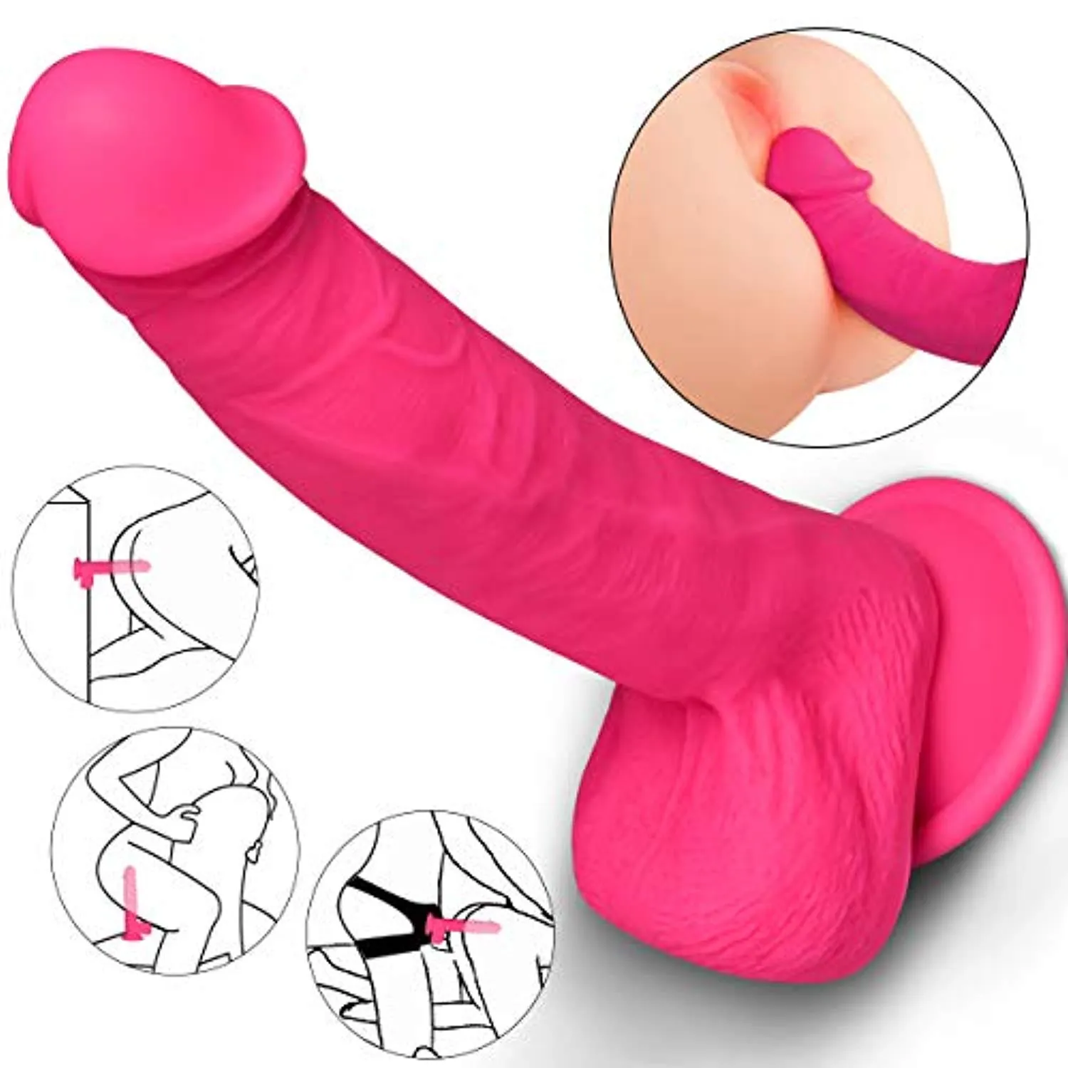 Realistic Dual Density Liquid Dildo