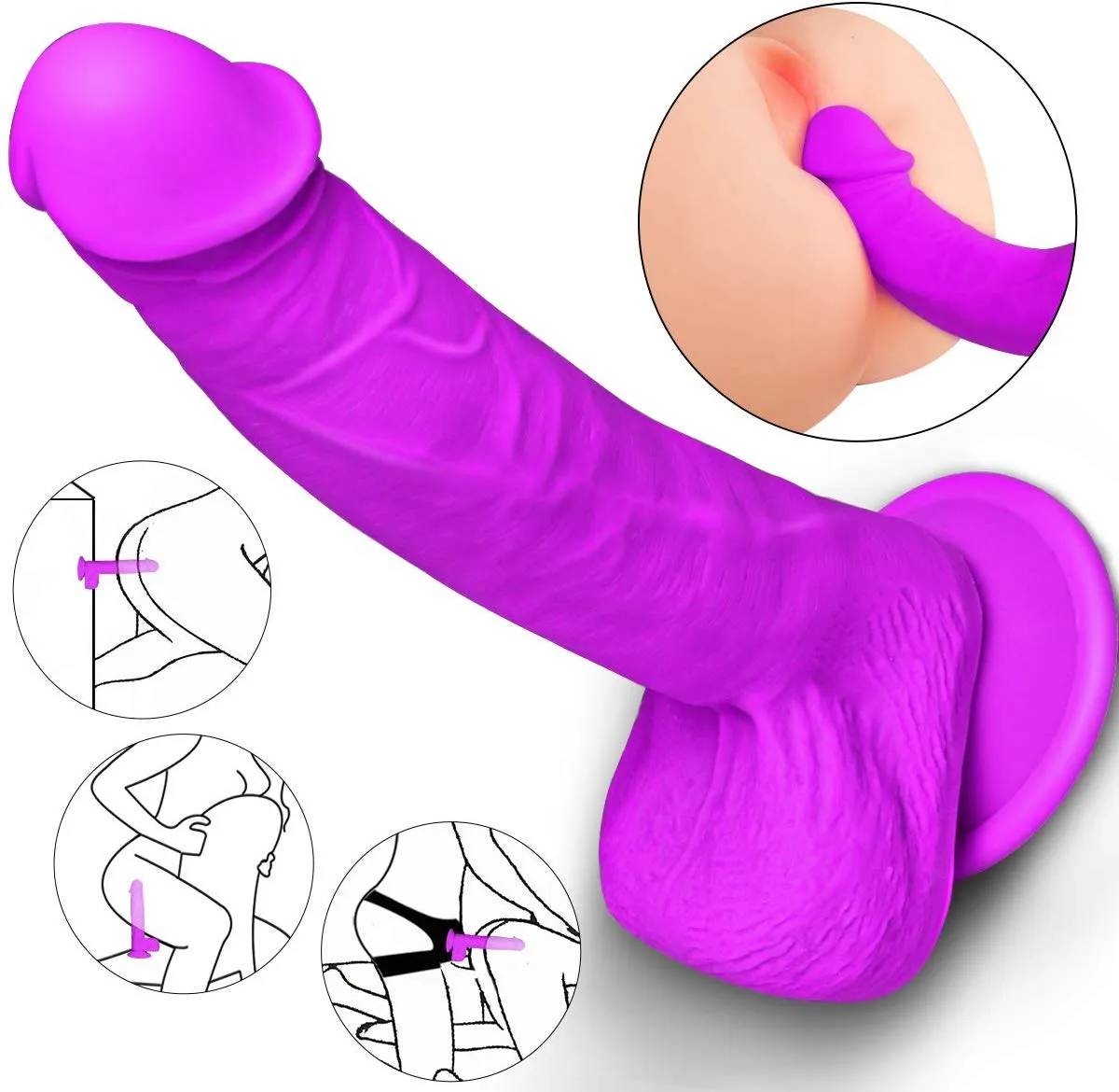 Realistic Dual Density Liquid Dildo