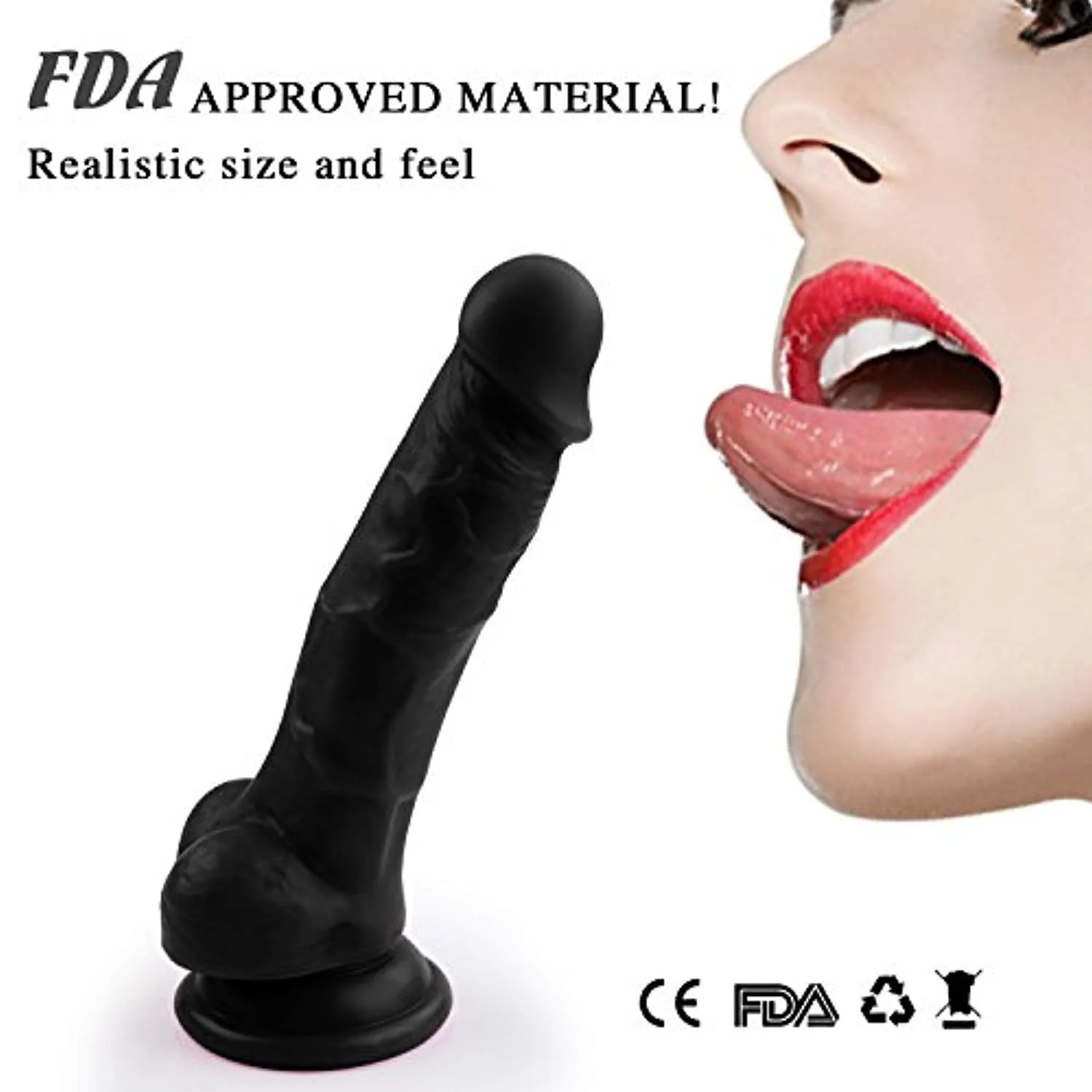 Realistic Ultra-Soft Dildo Women Sex Toy Large Dildo