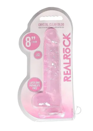 Realrock Crystal Clear Dildo Ball 8 Pnk