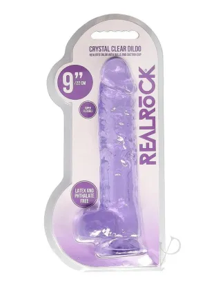 Realrock Crystal Clear Dildo Ball 9 Pur