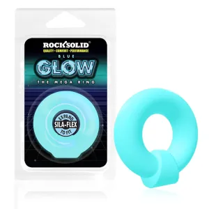 Rock Solid Sila-Flex Glow-in-the-Dark Mega Ring Blue