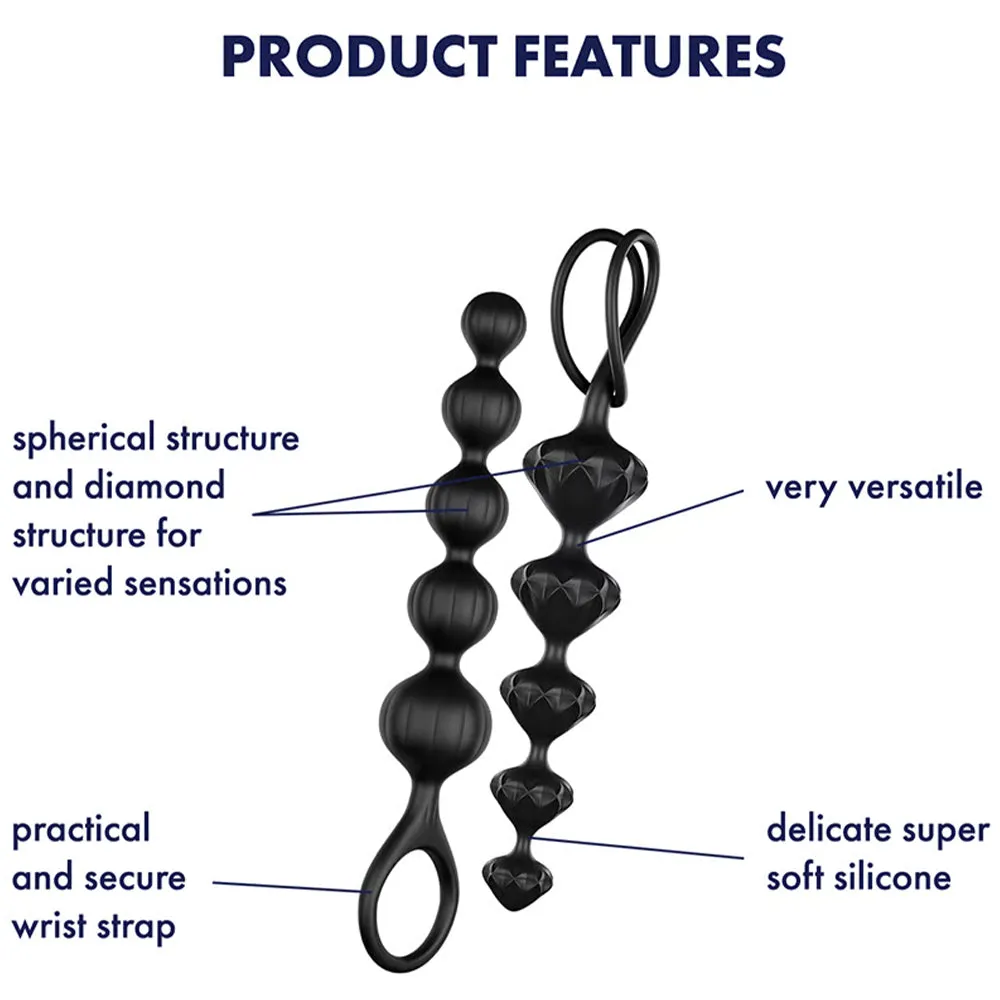 Satisfyer Love Beads Twin 2-Pack Anal Plug Beaded Balls