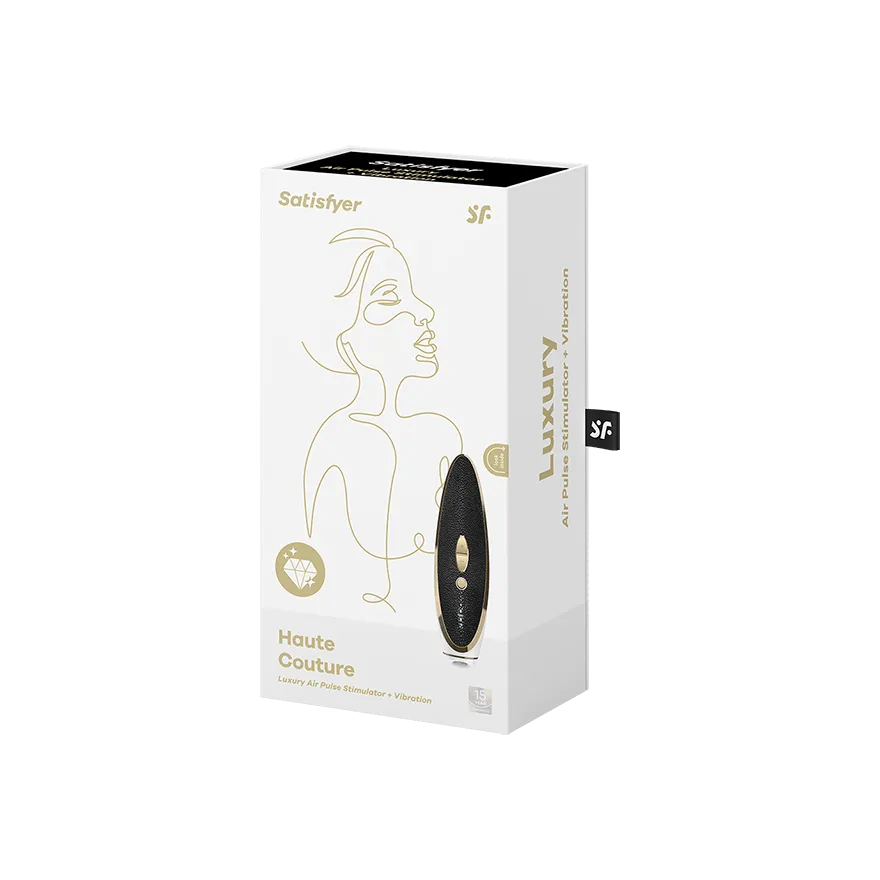 Satisfyer - Luxury Haute Couture Clitoral Air Stimulator (Black)