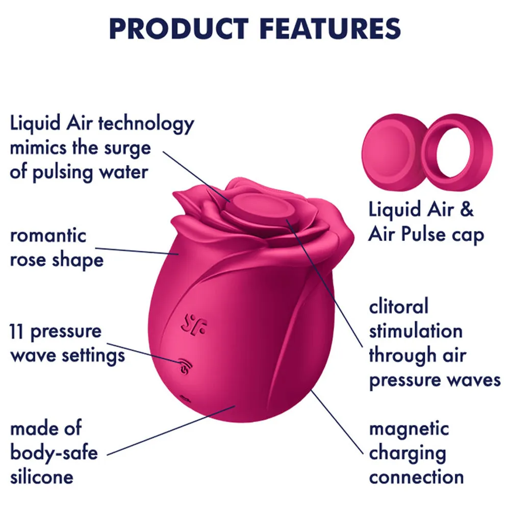 Satisfyer Pro 2 Classic Blossom Rose Clitoral Stimulator Air Vibrator Sex Toy