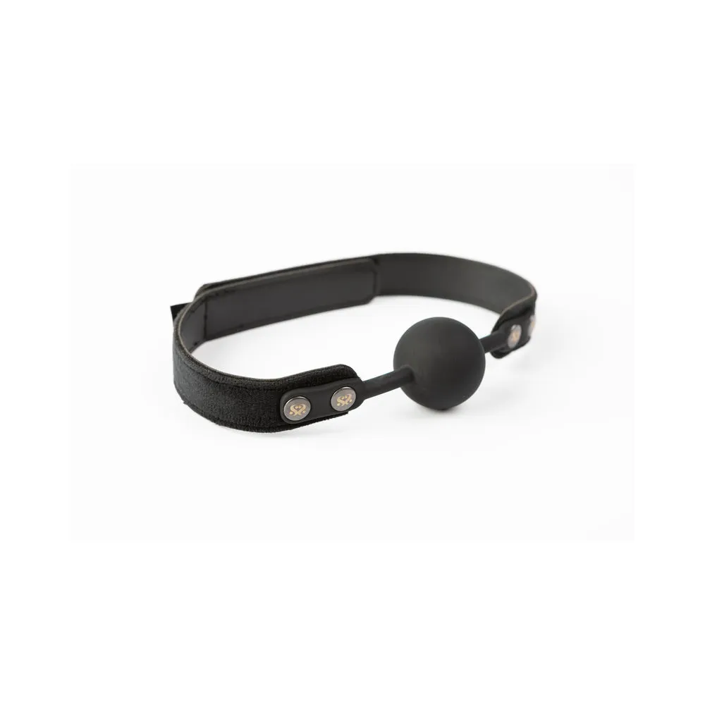 SEI MIO Strictly Come Quietly Soft Strap Silicone Ball Gag