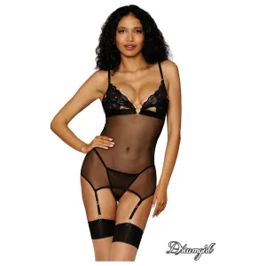 Sheer Garter Slip by Dreamgirl