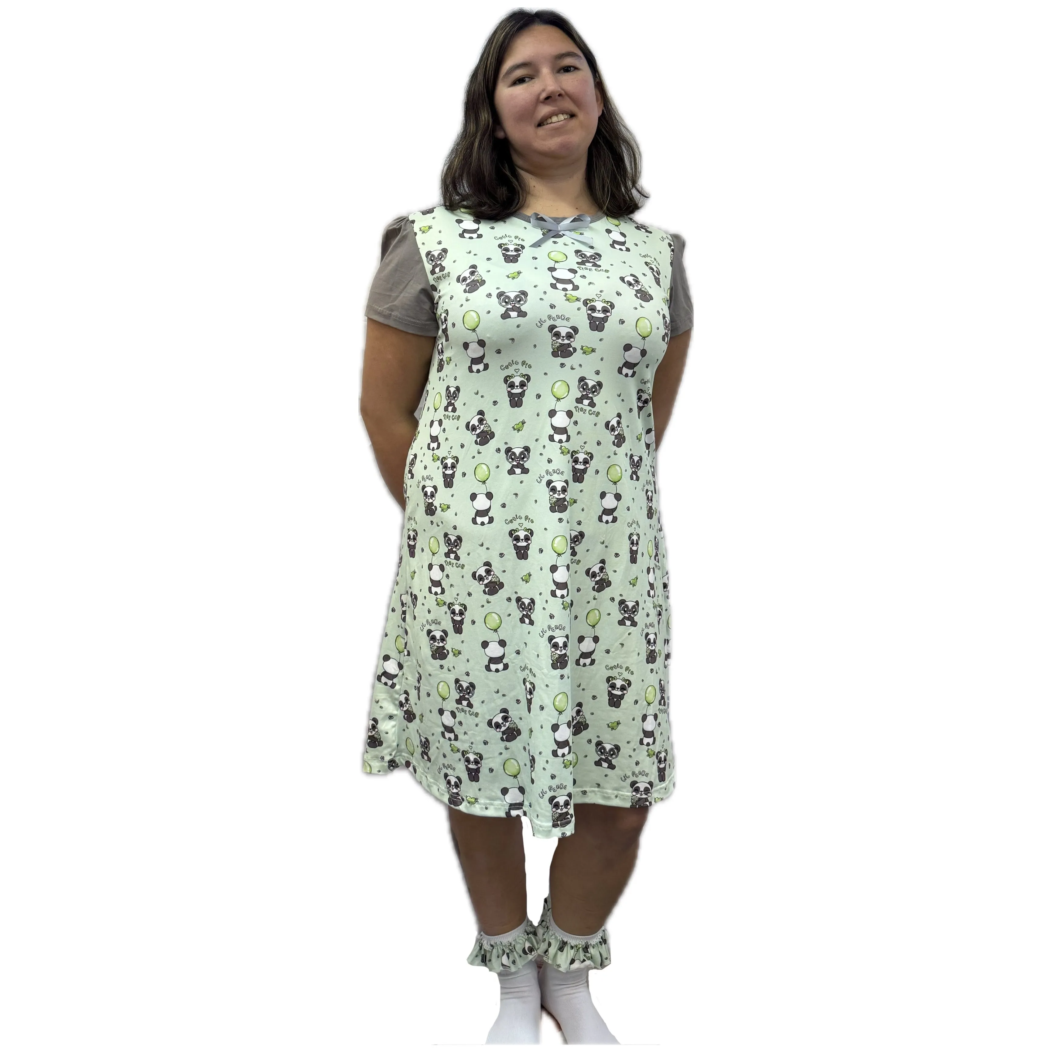 Silly Panda Nightgown Pajamas