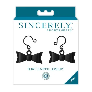 Sincerely. Sportsheets Bow Tie Nipple Jewelry Black