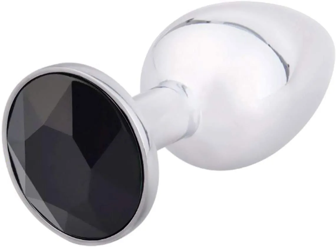 Small Fetish Plug Anal Princess Metal Jeweled Butt Plug For Adults