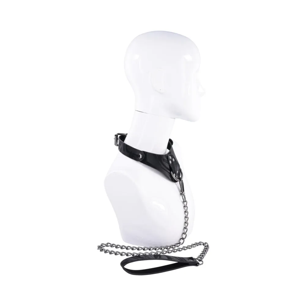 Sportsheets Velvet Noir Collar & Leash