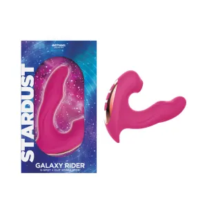 Stardust Galaxy Rider Suction Dual Stimulator Pink