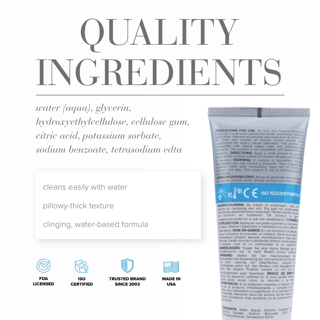 System JO - H2O Jelly Water Based Personal Lubricant Original