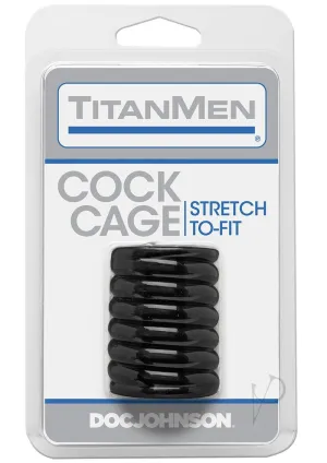 Titanmen Cock Cage Black