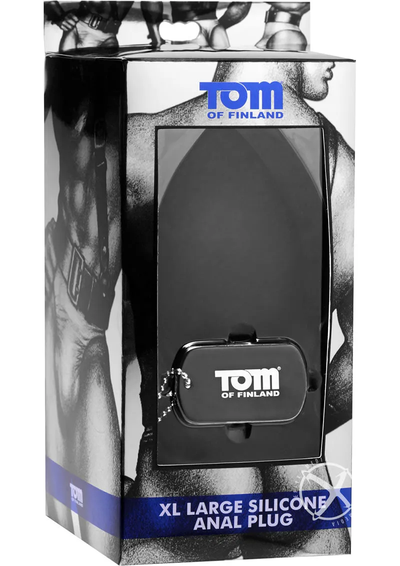 Tof Xl Silicone Anal Plug Black