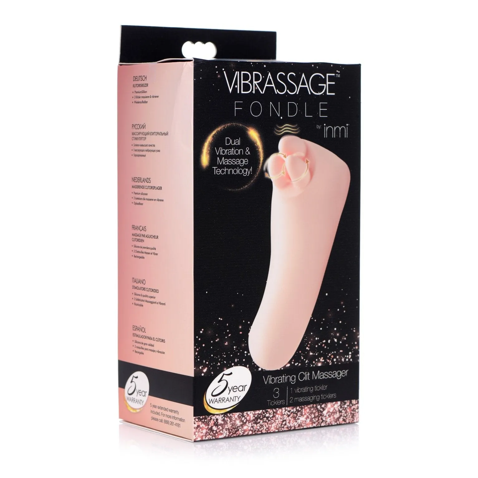 Vibrassage Fondle Silicone Vibrating Clit Massager