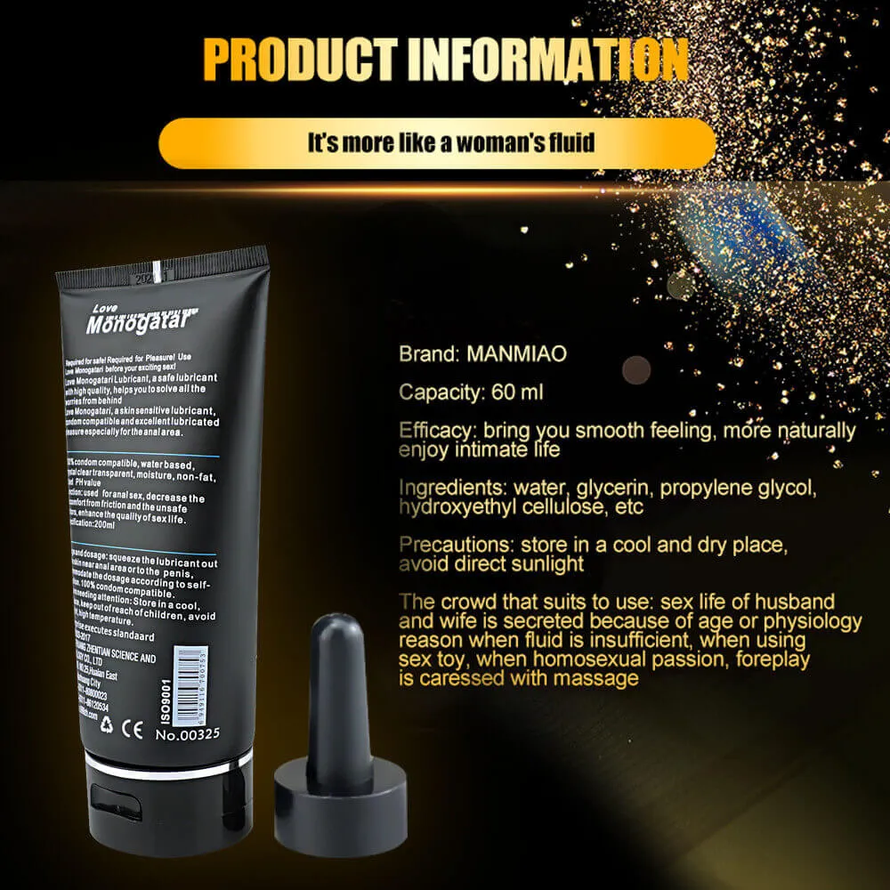 Water Based Anus Vaginal Lubricant For Women Gay Men Sex